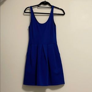 Blue Pleated Wilfred Dress
